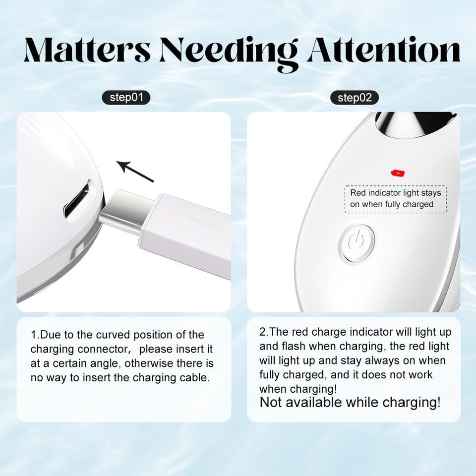 Ems Neck Eye Massage Instrument Vibrator Microcurrents Red Light Therapy Anti Wrinkle