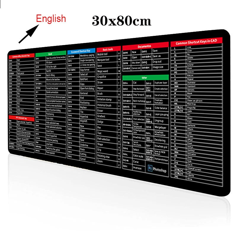 Shortcut Keyboard Mat Office