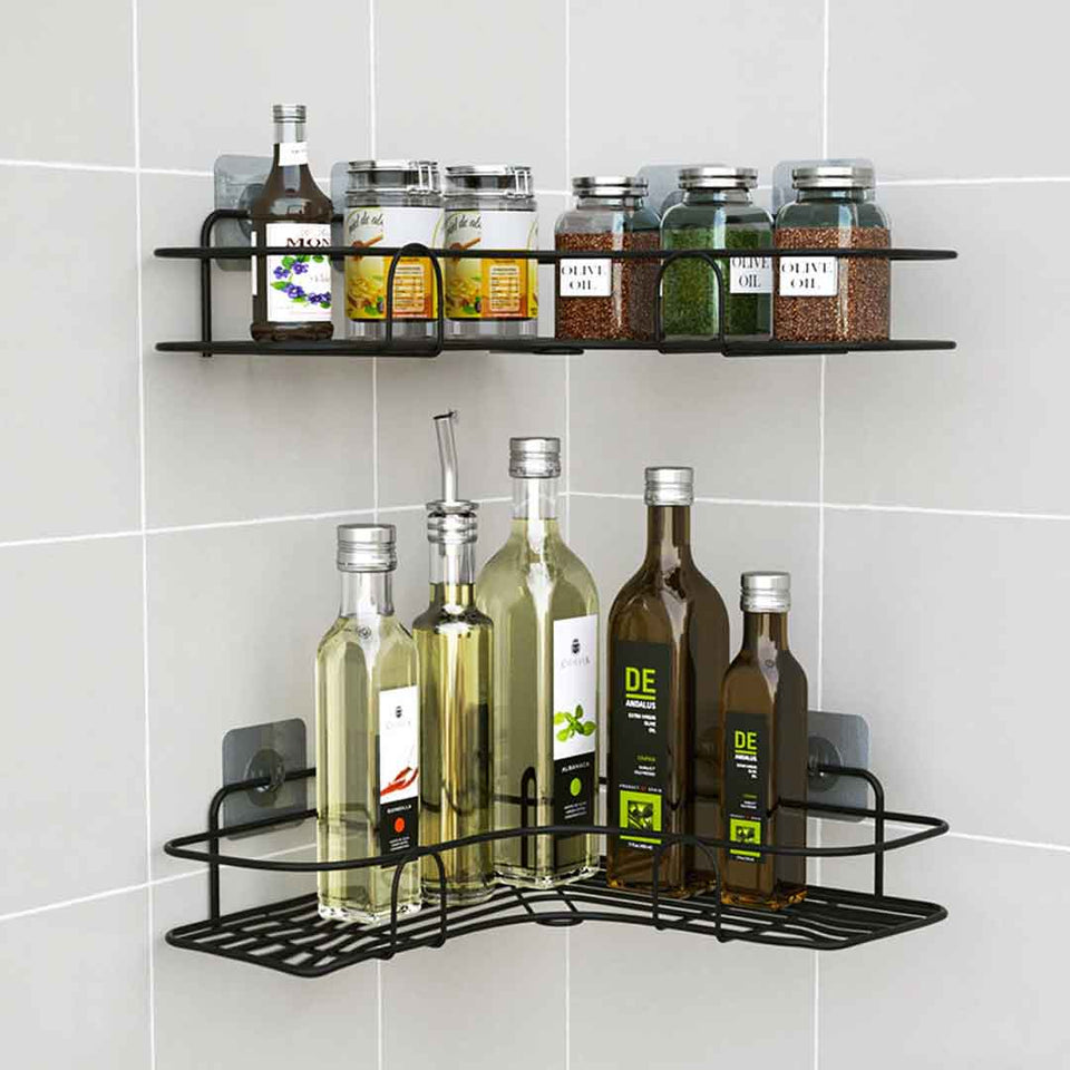 Metal Corner Rack For Bathroom & Kitchen