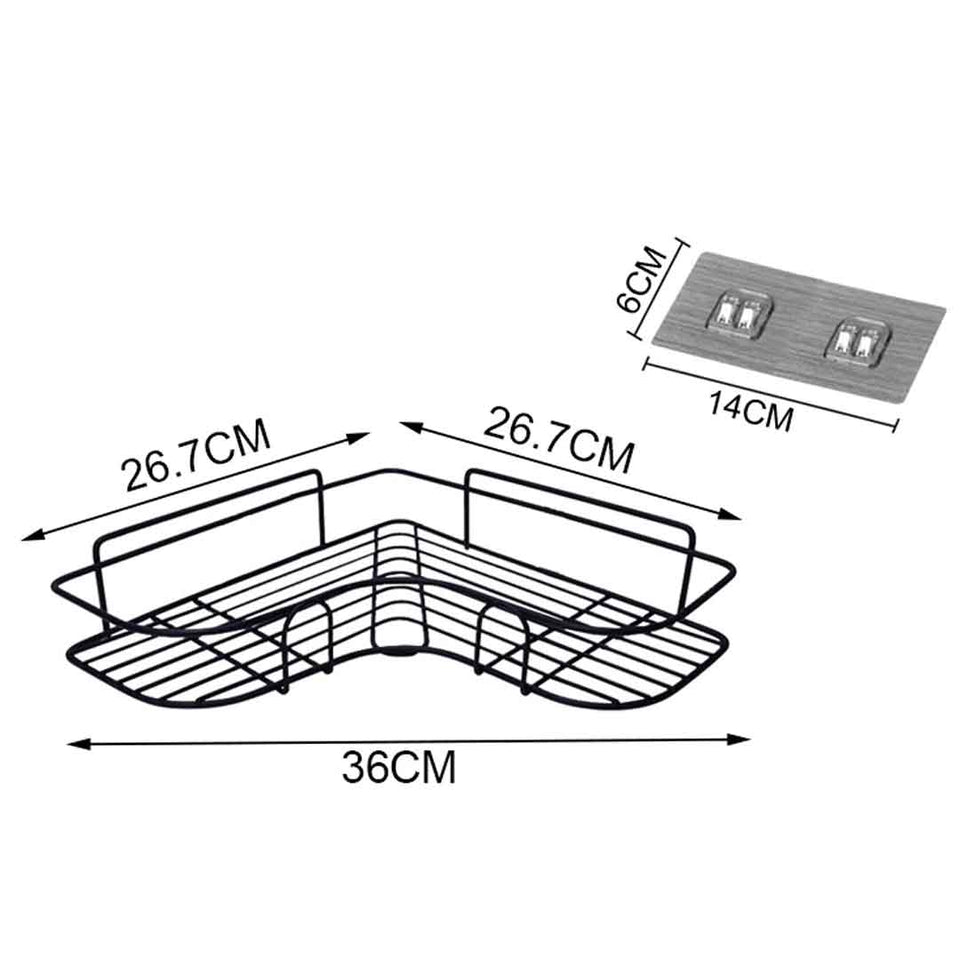 Metal Corner Rack For Bathroom & Kitchen