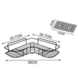 Metal Corner Rack For Bathroom & Kitchen